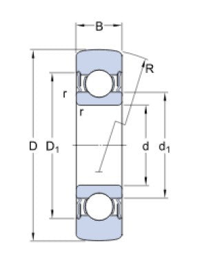 SKF 361203 R polea de rodamiento