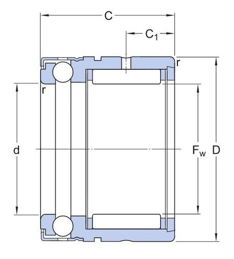 SKF NX 30 rodamiento de agujas combinado