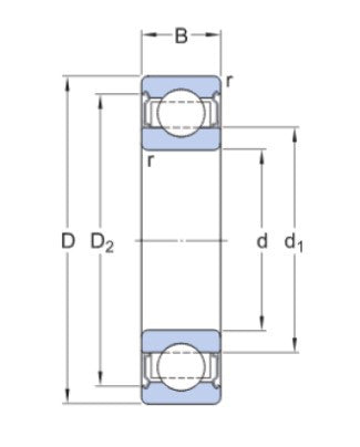 SKF 6011-2Z/VA208 rodamiento de bolas