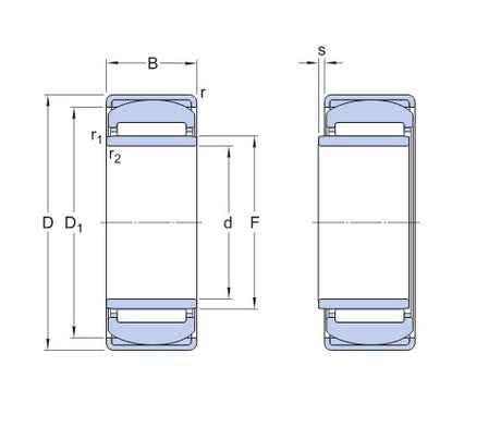 SKF PNA 35/55 rodamiento de agujas inclinable
