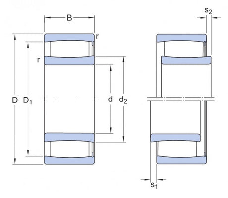 SKF C 2206 V rodamiento de rodillos