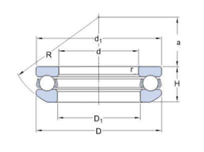 SKF 53320 rodamiento de bolas axial