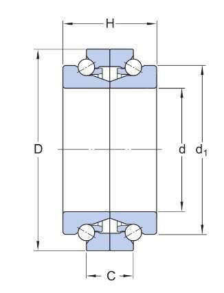 SKF BTW 170 CM/SP rodamiento de bolas con contacto angular
