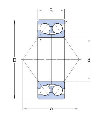 SKF 3311 DMA rodamiento de bolas con contacto angular