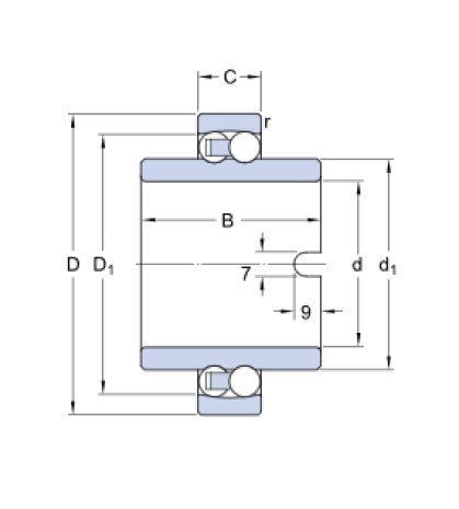 SKF 11204 TN9 rodamiento de bolas inclinado