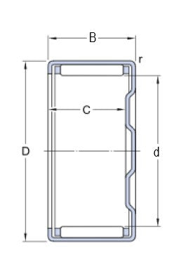 SKF BK 0609 rodamiento de agujas