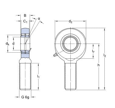 SKF SA 15 ES cabezal articulado