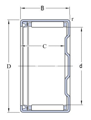 SKF BK 2518 RS rodamiento de agujas