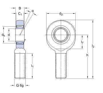SKF SA 6 E cabezal articulado