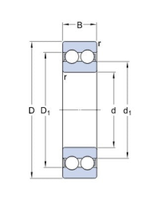 SKF 4201 ATN9 rodamiento de bolas