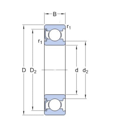SKF 6003-RSH/C3 rodamiento de bolas