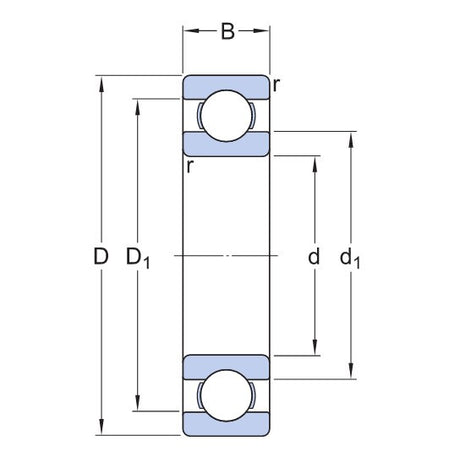 SKF W 618/5 rodamientos de bolas de acero inoxidable