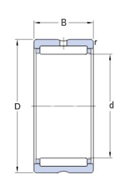 SKF NK 38/20 rodamiento de agujas sin anillo interior