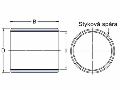 SKF PCM 505560 E cojinete deslizante, acero-PTFE