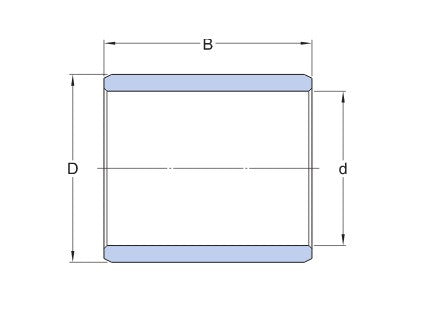 SKF PWM 455360 cojinete deslizante de fibras enrolladas