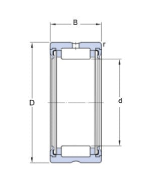 SKF RNA 4900.2RS rodamiento de agujas sin anillo interior