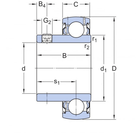SKF YAT 203-010 rodamiento de sujeción