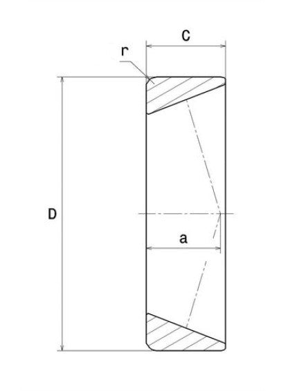 SKF HM 88610/2/QCL7C anillo exterior de rodamiento cónico