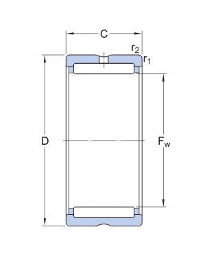 SKF RNA 4915 rodamiento de agujas