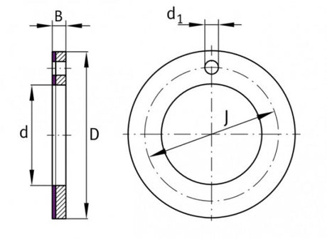 SKF PCMW 203601.5 E anillo deslizante axial, acero-PTFE