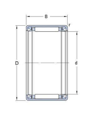 SKF HK 3016.2RS rodamiento de agujas con carcasa prensada