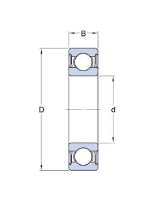 SKF 61818-2RZ rodamiento de bolas