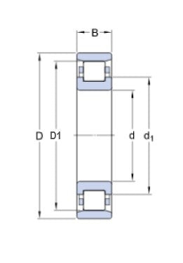 SKF N 211 ECP rodamiento de rodillos