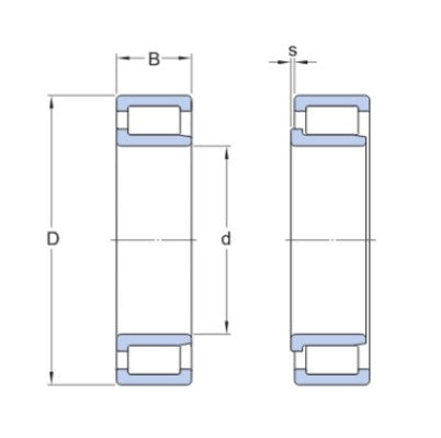 SKF NJG 2313 VH/C3 rodamiento de rodillos