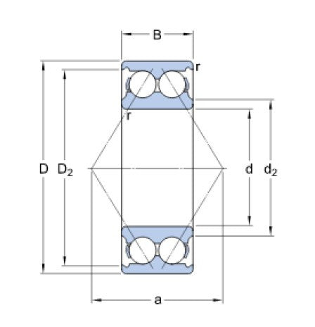 SKF 3209 ATN9 rodamiento de bolas con contacto angular