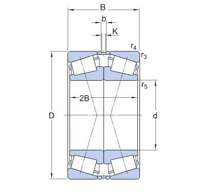 SKF 32228/DF rodamiento cónico