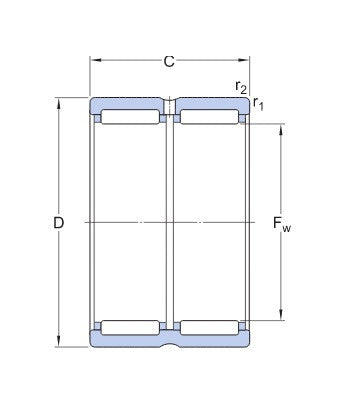 SKF RNA 6909 rodamiento de agujas