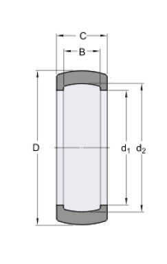 SKF RIS 204 anillo de retención de goma