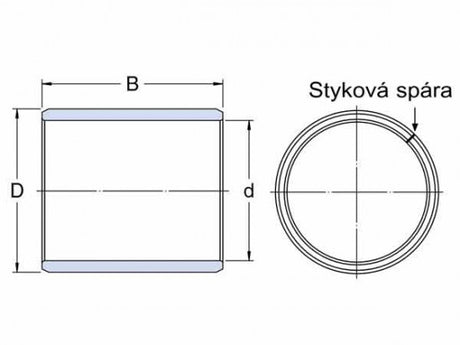 SKF PRM 252825 casquillo deslizante, cinta de bronce enrollada