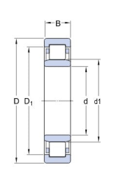 SKF NU 1006 rodamiento de rodillos