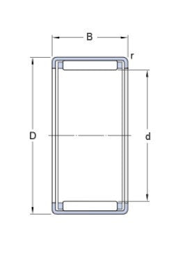 SKF HK 0306 TN rodamiento de agujas con carcasa prensada