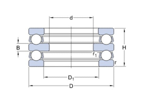 SKF 52228 rodamiento de bolas axial
