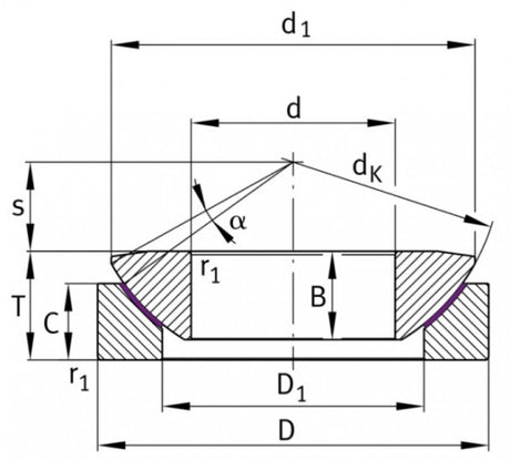 SKF GX 100 F cojinete articulado