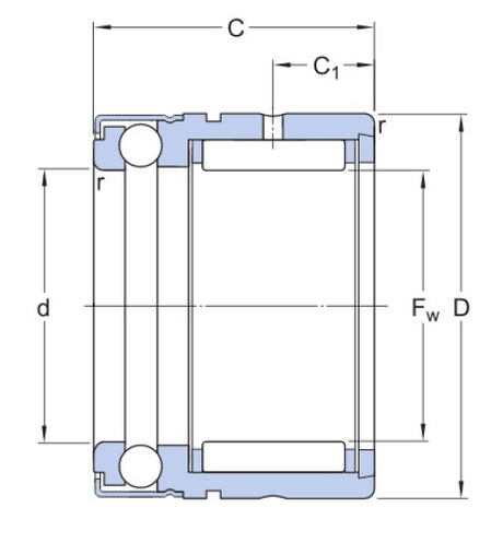 SKF NX 30 Z rodamiento combinado de agujas