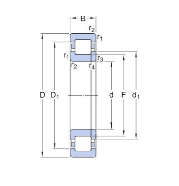 SKF NUP 311 ECM rodamiento de rodillos