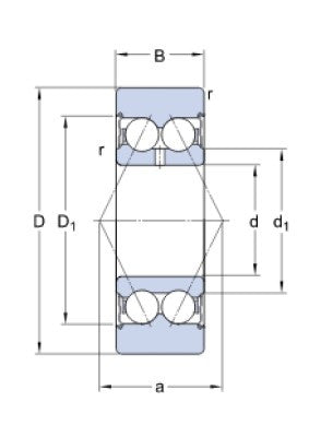 SKF 305707 C-2Z polea de rodamiento