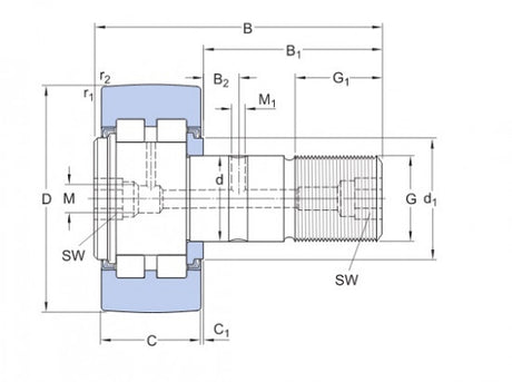 SKF PWKR 72.2RS polea de captura