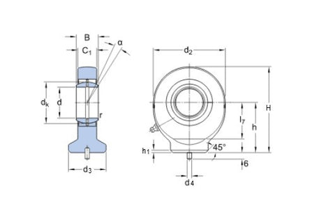 Cabeza articulada SKF SC 60 ES