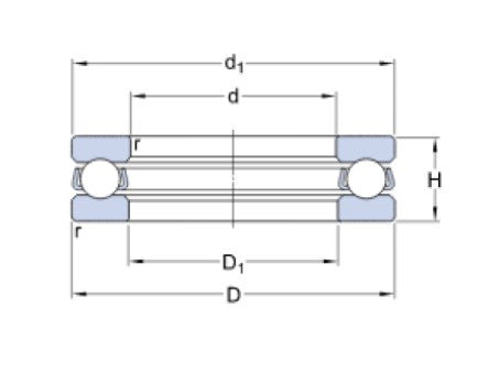 SKF BA 3 rodamiento de bolas axial