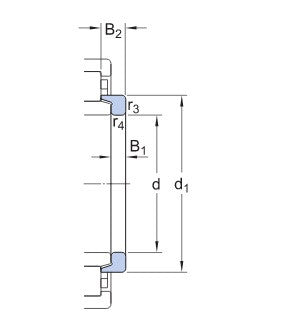 SKF HJ 322 EC/VA301 anillo de soporte