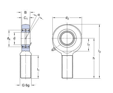 SKF SA 30 ES-2RS cabezal articulado
