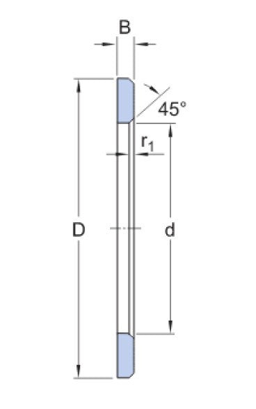 SKF LS 1528 anillo de cojinete axial universal
