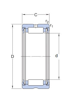 SKF RNA 4907.2RS rodamiento de agujas